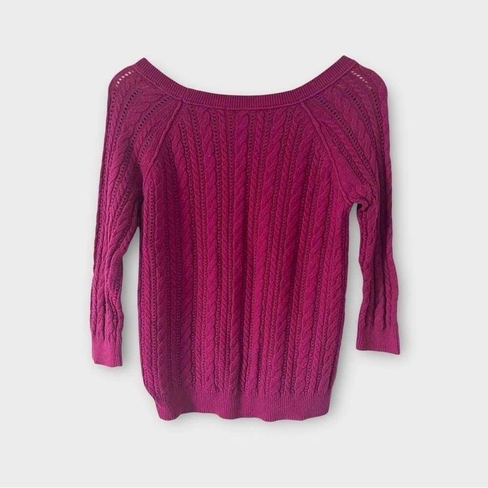 American Eagle Outfitters Cable Knit Sweater Sz XS - Picture 3 of 11